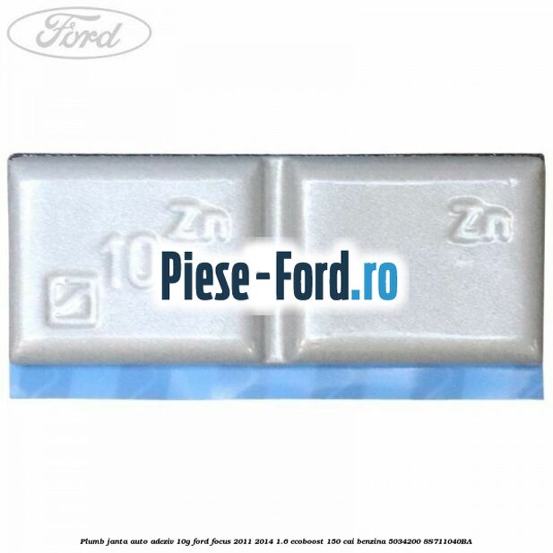 Plumb janta auto-adeziv, 10G Ford Focus 2011-2014 1.6 EcoBoost 150 cai benzina #2D1253DBD4