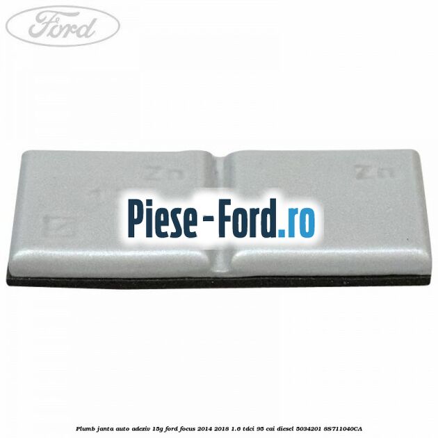 Plumb janta auto-adeziv, 15G Ford Focus 2014-2018 1.6 TDCi 95 cai diesel