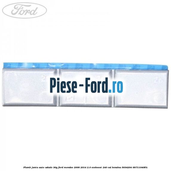 Plumb janta auto-adeziv, 25G Ford Mondeo 2008-2014 2.0 EcoBoost 240 cai benzina