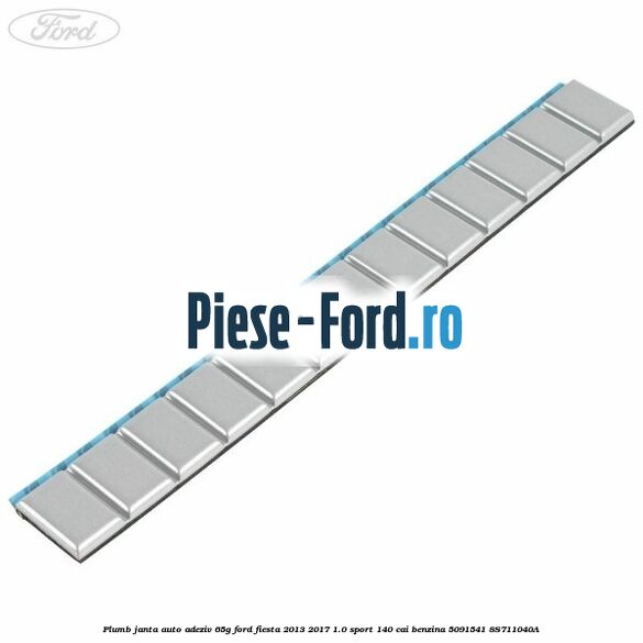 Plumb janta auto-adeziv, 65G Ford Fiesta 2013-2017 1.0 Sport 140 cai benzina #4C40FEDF00