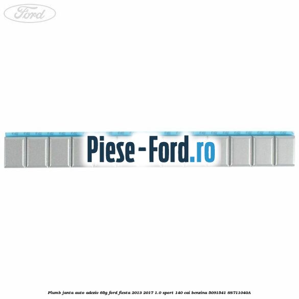 Plumb janta auto-adeziv, 65G Ford Fiesta 2013-2017 1.0 Sport 140 cai benzina #4C40FEDF00