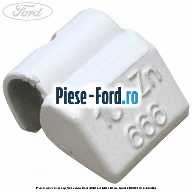 Plumbi jante aliaj auto-adeziv, 70g Ford C-Max 2011-2015 2.0 TDCi 115 cai diesel