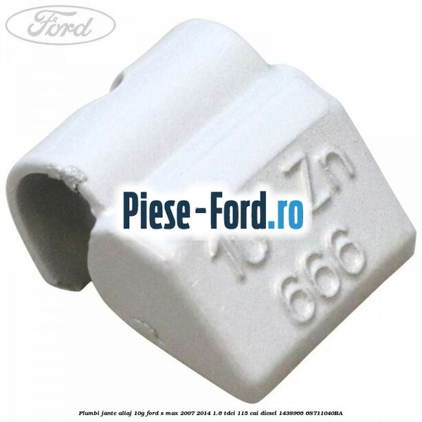 Plumbi jante aliaj auto-adeziv, 70g Ford S-Max 2007-2014 1.6 TDCi 115 cai diesel