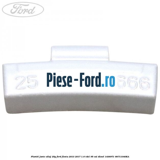 Plumbi jante aliaj, 25g Ford Fiesta 2013-2017 1.6 TDCi 95 cai diesel