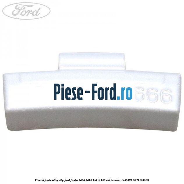 Plumbi jante aliaj, 40g Ford Fiesta 2008-2012 1.6 Ti 120 cai benzina