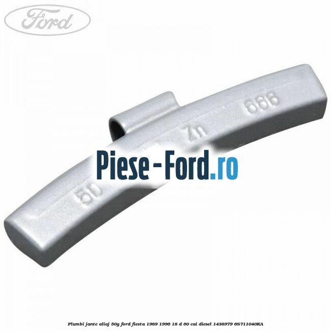 Plumbi jante aliaj, 50g Ford Fiesta 1989-1996 1.8 D 60 cai #5C73ADA3FD