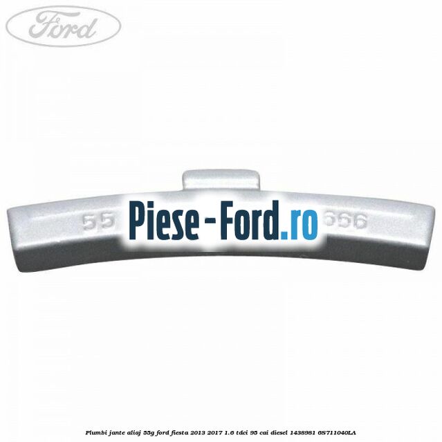 Plumbi jante aliaj, 50g Ford Fiesta 2013-2017 1.6 TDCi 95 cai diesel