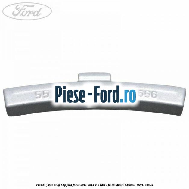 Plumbi jante aliaj, 50g Ford Focus 2011-2014 2.0 TDCi 115 cai diesel