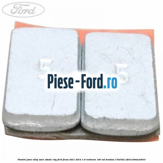 Plumbi jante aliaj auto-adeziv, 10g Ford Focus 2011-2014 1.6 EcoBoost 150 cai benzina #D3D14F36B7