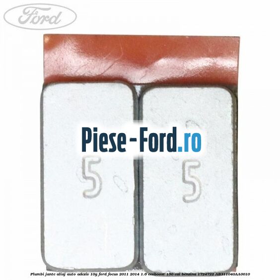 Plumbi jante aliaj auto-adeziv, 10g Ford Focus 2011-2014 1.6 EcoBoost 150 cai benzina #D3D14F36B7