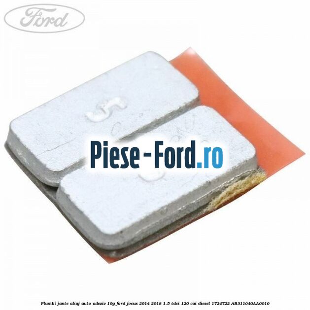 Plumbi jante aliaj auto-adeziv, 10g Ford Focus 2014-2018 1.5 TDCi 120 cai diesel
