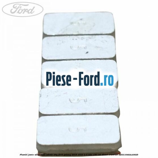 Plumbi jante aliaj auto-adeziv, 25g Ford Galaxy 2015-2023 2.0 TDCi 150 cai diesel #62139DC725