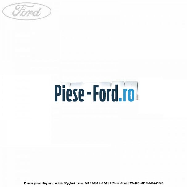 Plumbi jante aliaj auto-adeziv, 30g Ford C-Max 2011-2015 2.0 TDCi 115 cai diesel