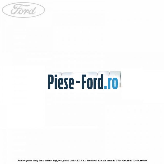 Plumbi jante aliaj auto-adeziv, 25g Ford Fiesta 2013-2017 1.0 EcoBoost 125 cai benzina