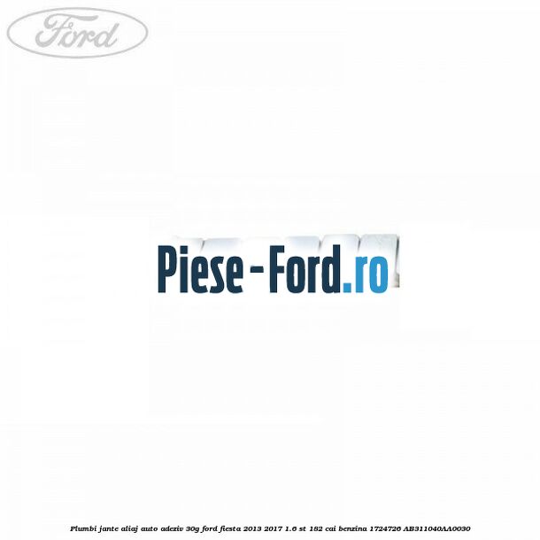 Plumbi jante aliaj auto-adeziv, 30g Ford Fiesta 2013-2017 1.6 ST 182 cai benzina
