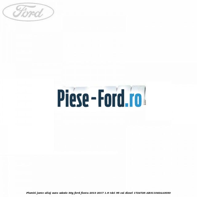 Plumbi jante aliaj auto-adeziv, 25g Ford Fiesta 2013-2017 1.6 TDCi 95 cai diesel