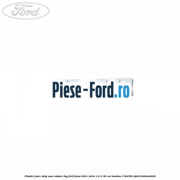 Plumbi jante aliaj auto-adeziv, 25g Ford Focus 2011-2014 1.6 Ti 85 cai benzina
