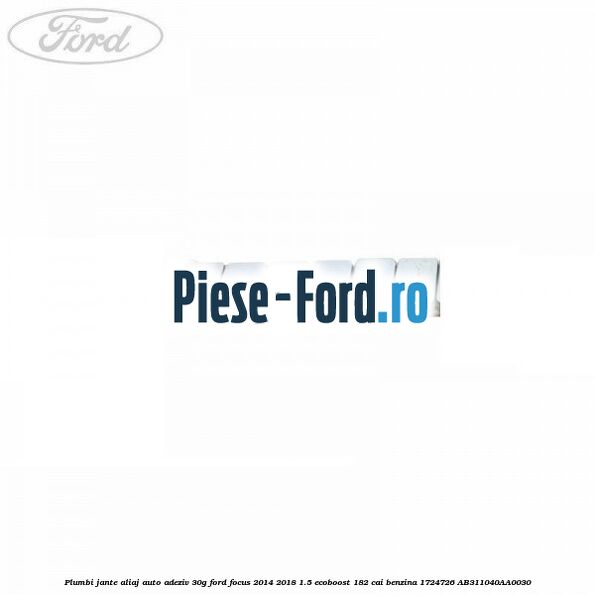 Plumbi jante aliaj auto-adeziv, 30g Ford Focus 2014-2018 1.5 EcoBoost 182 cai benzina