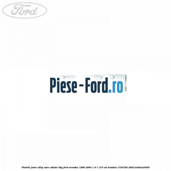 Plumbi jante aliaj auto-adeziv, 25g Ford Mondeo 1996-2000 1.8 i 115 cai benzina