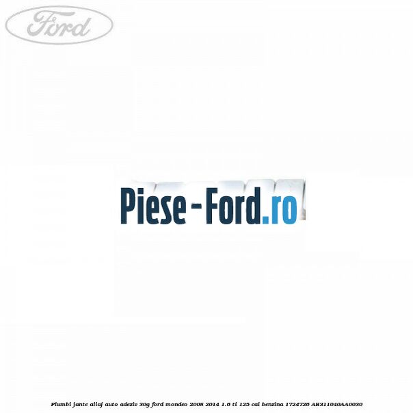 Plumbi jante aliaj auto-adeziv, 25g Ford Mondeo 2008-2014 1.6 Ti 125 cai benzina