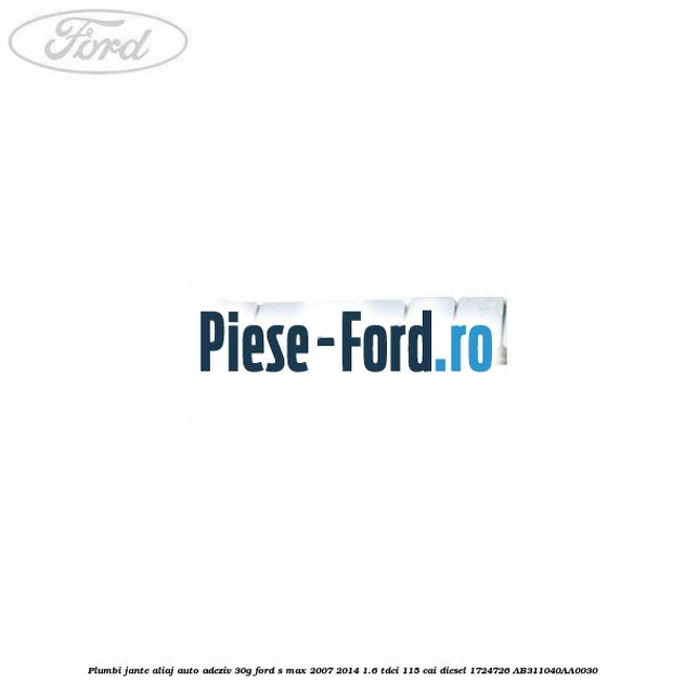 Plumbi jante aliaj auto-adeziv, 30g Ford S-Max 2007-2014 1.6 TDCi 115 cai diesel