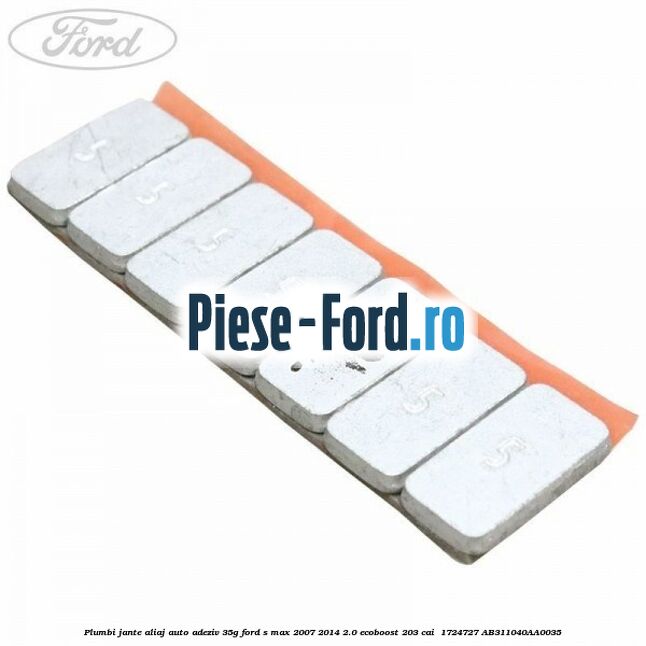 Plumbi jante aliaj auto-adeziv, 35g Ford S-Max 2007-2014 2.0 EcoBoost 203 cai  #D6819B6B2D