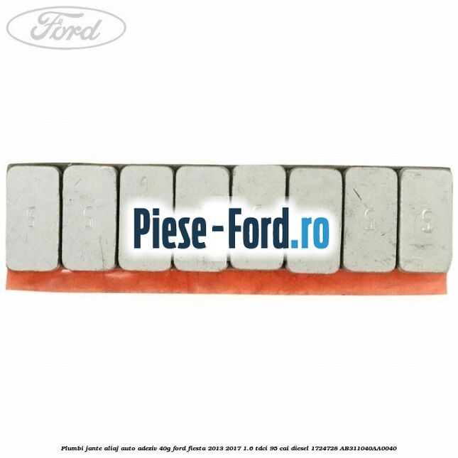 Plumbi jante aliaj auto-adeziv, 40g Ford Fiesta 2013-2017 1.6 TDCi 95 cai diesel