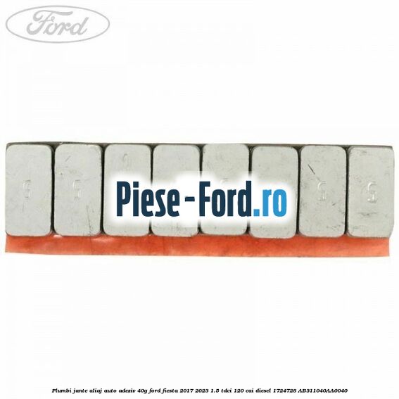 Plumbi jante aliaj auto-adeziv, 40g Ford Fiesta 2017-2023 1.5 TDCi 120 cai diesel #63DE849324