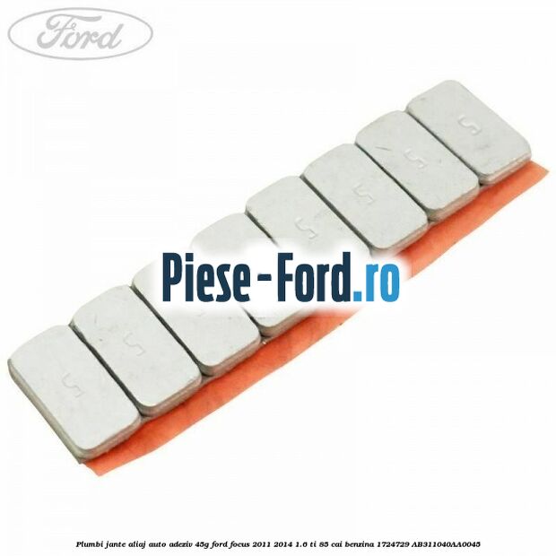 Plumbi jante aliaj auto-adeziv, 45g Ford Focus 2011-2014 1.6 Ti 85 cai benzina