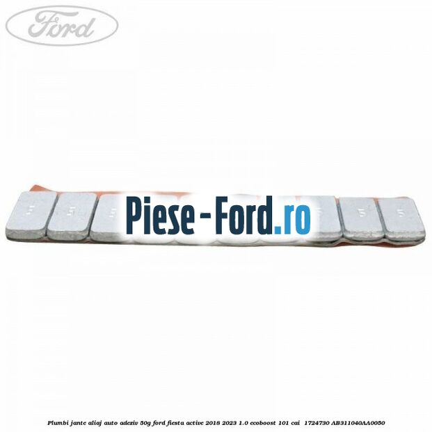 Plumbi jante aliaj auto-adeziv, 50g Ford Fiesta Active 2018-2023 1.0 EcoBoost 101 cai  #01A6C0811E