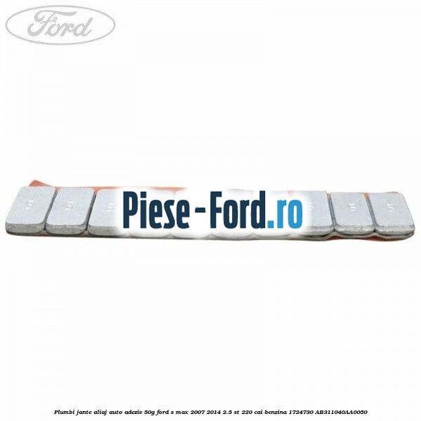Plumbi jante aliaj auto-adeziv, 50g Ford S-Max 2007-2014 2.5 ST 220 cai benzina