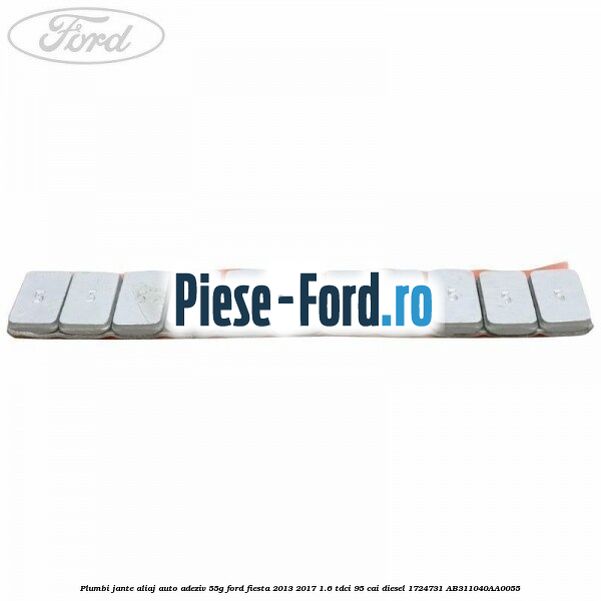 Plumbi jante aliaj auto-adeziv, 55g Ford Fiesta 2013-2017 1.6 TDCi 95 cai diesel