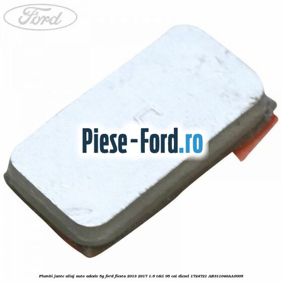 Plumbi jante aliaj auto-adeziv, 5g Ford Fiesta 2013-2017 1.6 TDCi 95 cai diesel