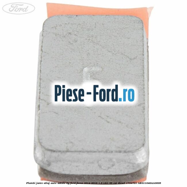 Plumbi jante aliaj auto-adeziv, 5g Ford Focus 2014-2018 1.6 TDCi 95 cai diesel