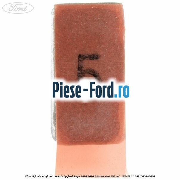 Plumbi jante aliaj auto-adeziv, 5g Ford Kuga 2016-2018 2.0 TDCi 4x4 150 cai  #C07CD82DAE