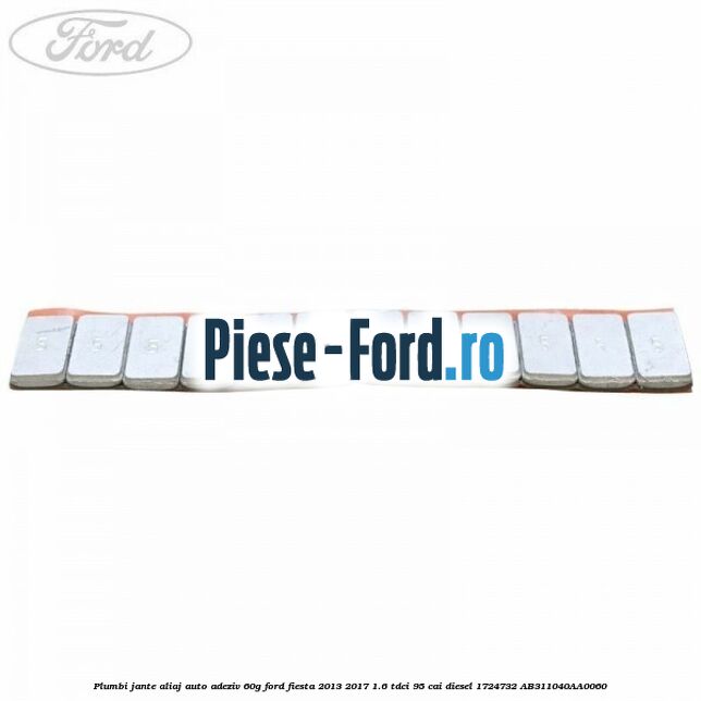 Plumbi jante aliaj auto-adeziv, 60g Ford Fiesta 2013-2017 1.6 TDCi 95 cai diesel