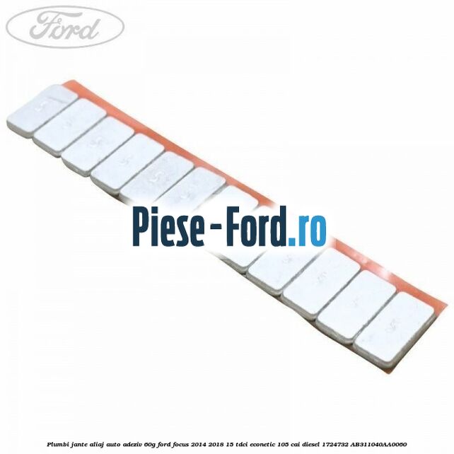 Plumbi jante aliaj auto-adeziv, 60g Ford Focus 2014-2018 1.5 TDCi ECOnetic 105 cai #90FECF500D