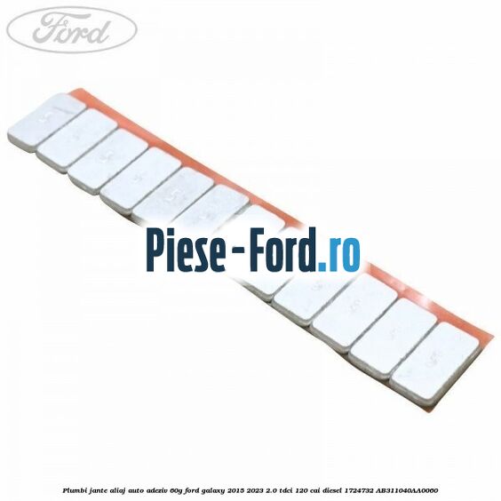 Plumbi jante aliaj auto-adeziv, 60g Ford Galaxy 2015-2023 2.0 TDCi 120 cai diesel #85E90F5E8B