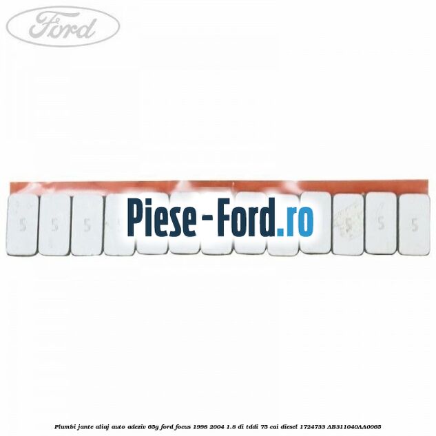 Plumbi jante aliaj auto-adeziv, 65g Ford Focus 1998-2004 1.8 DI/TDDi 75 cai diesel #EEB6C4C758