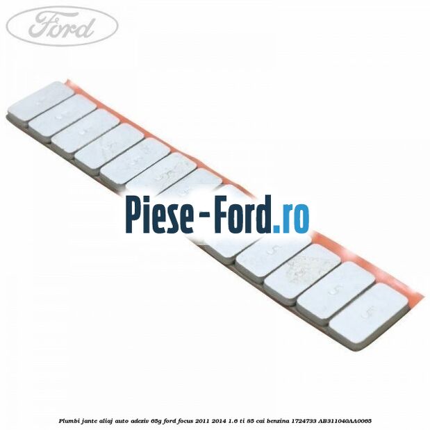 Plumbi jante aliaj auto-adeziv, 60g Ford Focus 2011-2014 1.6 Ti 85 cai benzina