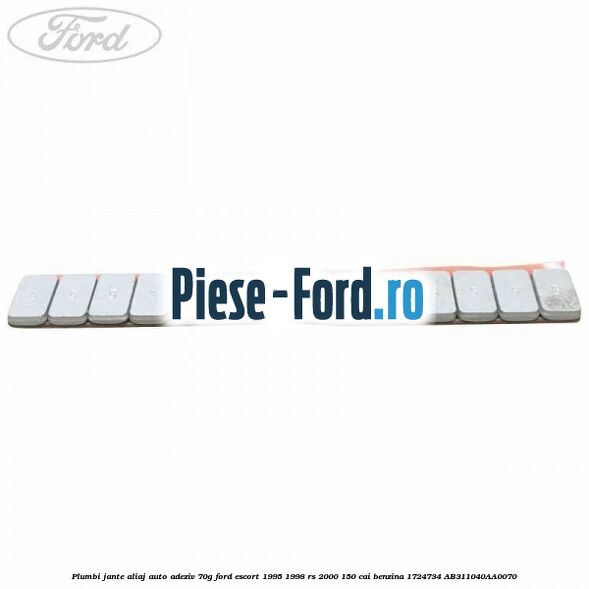Plumbi jante aliaj auto-adeziv, 70g Ford Escort 1995-1998 RS 2000 150 cai benzina #6D0E29AEF5