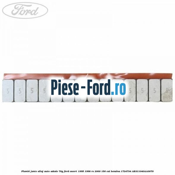 Plumbi jante aliaj auto-adeziv, 70g Ford Escort 1995-1998 RS 2000 150 cai benzina #6D0E29AEF5
