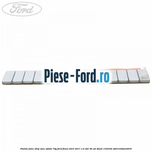Plumbi jante aliaj auto-adeziv, 70g Ford Fiesta 2013-2017 1.6 TDCi 95 cai diesel