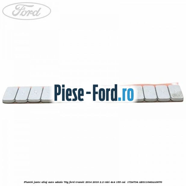 Plumbi jante aliaj auto-adeziv, 70g Ford Transit 2014-2018 2.2 TDCi 4x4 155 cai  #4DEAEFACBB