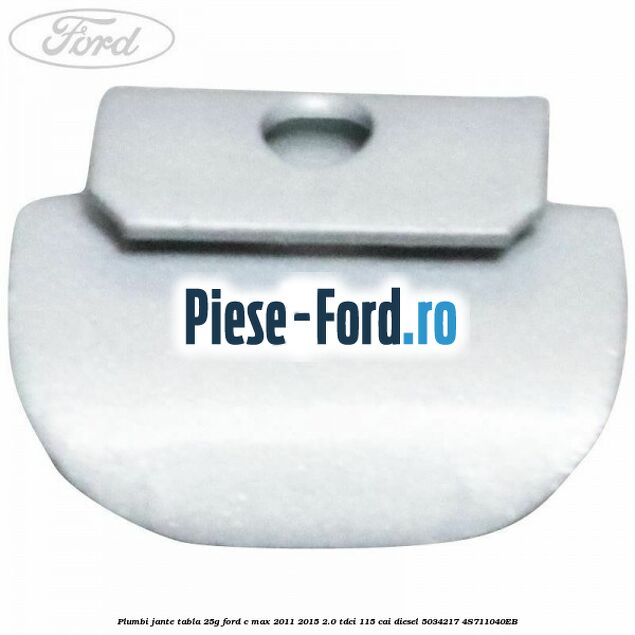 Plumbi jante tabla, 25g Ford C-Max 2011-2015 2.0 TDCi 115 cai diesel