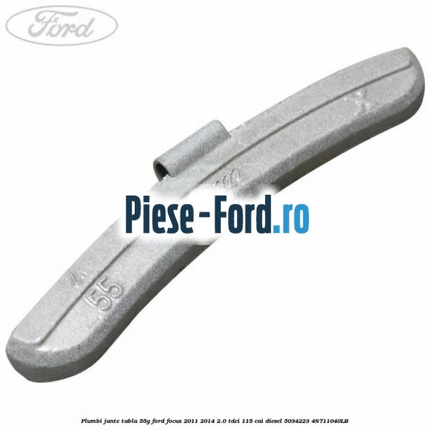 Plumbi jante tabla, 50g Ford Focus 2011-2014 2.0 TDCi 115 cai diesel