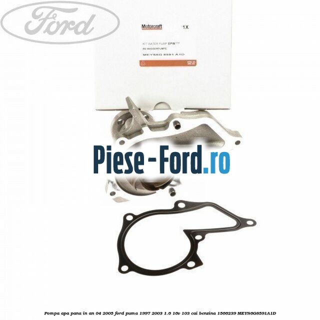 Pompa apa pana in an 04/2005 Ford Puma 1997-2003 1.6 16V 103 cai benzina #9008EB5D14