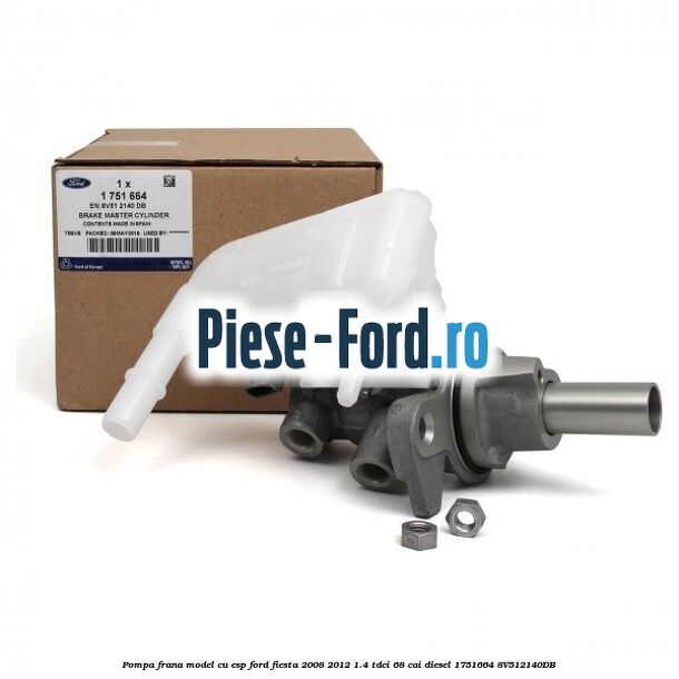 Pompa frana model cu ESP Ford Fiesta 2008-2012 1.4 TDCi 68 cai diesel #E093ED59A3