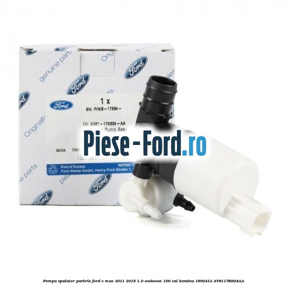 Pompa spalator parbriz Ford C-Max 2011-2015 1.0 EcoBoost 100 cai benzina