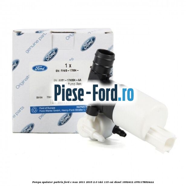 Garnitura, pompa spalator parbriz Ford C-Max 2011-2015 2.0 TDCi 115 cai diesel